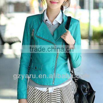 2013 women leather jackets