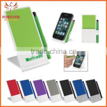 Promotional Custom Logo Print Phone Stand With Stylus Pen