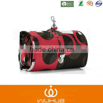 high capacity roundness shape handmade cosmetic bag for travel