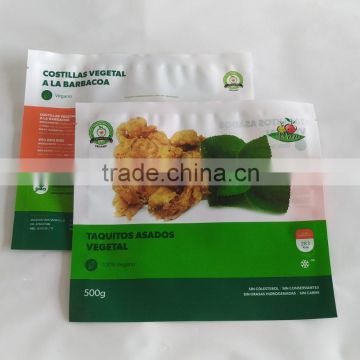 100% Vegano ready to eat food packaging bag