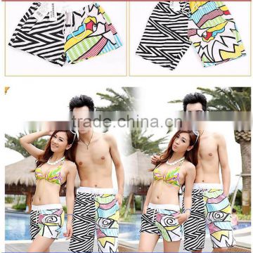 OEM printed own design fashion style sexy swimwear lovers' clothes