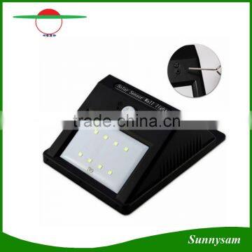 8 LED Solar Power PIR Motion Sensor Wall Light Outdoor Waterproof Garden Lamp