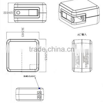 High Quality Travel Charger Quick Charge AC100-240V DC 5V-2.4A 2.0 USB wall charger Suppliers PSE CE UL FCC