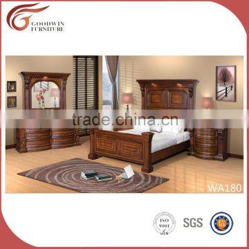 European royal bedroom furniture sets classic bed/dresser set WA180