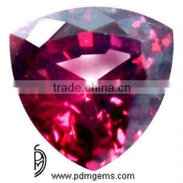 5 MM Rhodolite Faceted Trillion