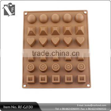 100% Food Grade Various Shape Chocolate Mould with Bite Sized