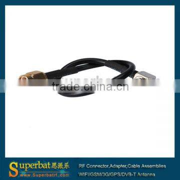 Pigtail cable SMA male to TS-9 male right angle RG174 15cm New Listing