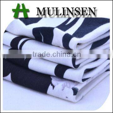 knit black and white stripe spandex stretch fabric/ viscose fabric price per meter