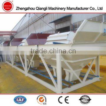 double discharging gate PLD1600 mobile concrete batching machine for Batching Plant