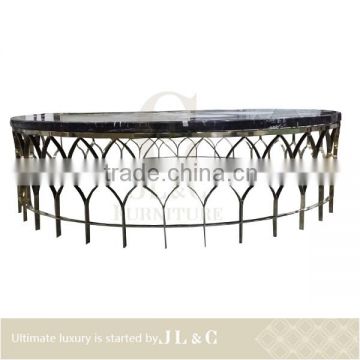 Newly customized Luxury Living Room New Design RT0739 Stainless Steel Tea Table From JL&C Furniture (China supplier)