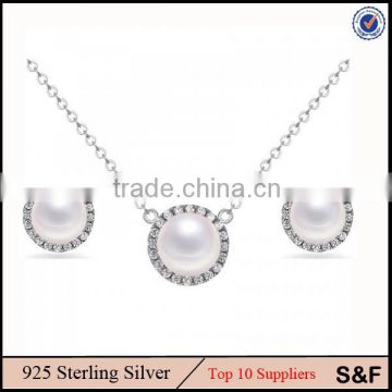 Made With Hight Quality Freshwater Pearl 925 Sterling Silver Chain Jewelry Necklaces Jewelry Earrings