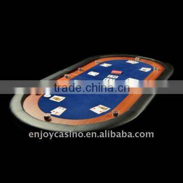 casino oval three-foldable poker table top