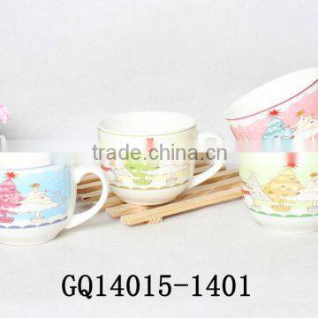 Christmas Promotional Gift Bone China Tea Cup 345ml High Quality for Korean photo-5