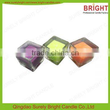 Hot Sale Square Glass Jar Candles Scented photo-2