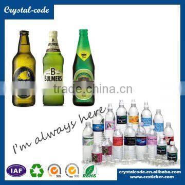 Label printing service bottle label sticker soft drink bottle label