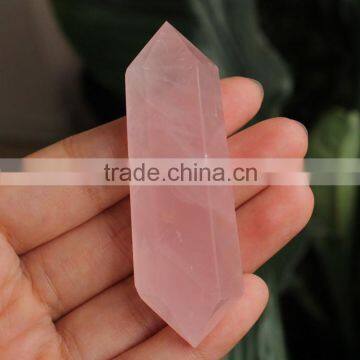 Rose Crystal Quartz Double Points