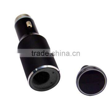 New Fashion style USB In-Car Charger with bluetooth stereo headset, 2 USB input for smartphone