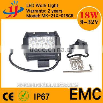 18W LED driving light bar Off-road Vehicle waterproof 18w led work light