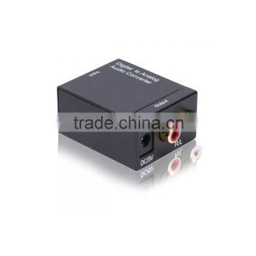 2016 Digtal coaxial or toslink to Analog R/L audio converter China factory hoe sale