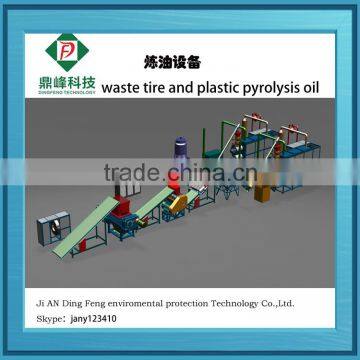 New design waste tyre rubber pyrolysis equipment