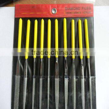 Hot sale 10pcs Diamond Hand File for Polishing