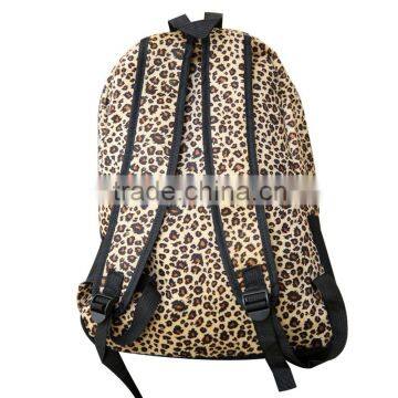 New Fashion Women Backpacks Lovely Beard Vintage Leopard Bag European and American Style PU Leather Backpacks