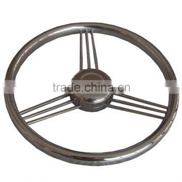 13.5 Inch 9 Spoke Stainless Boat Steering Wheel