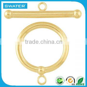 Gold Plated Jewelry Stainless Steel Toggle Clasp For Bracelet