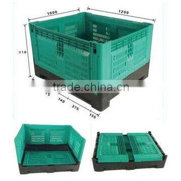 1200*1000*800HDPE plastic Bulk Collapsible box foldable perforated crate