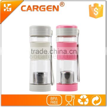 Factory suppier 450ml sport tea infuser water bottle