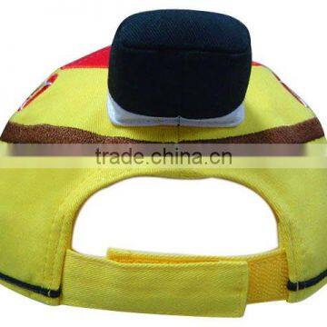 Lovely Yellow Cotton Custom Kids Hat With Tail