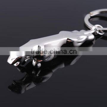 Solid Metal Keychain High Finished Animal Charm Keyring Gepard Pendant Key Holder For Men