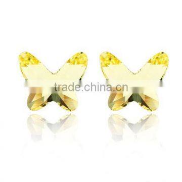 Latin America Style Big Butterfly Rhinestone Cuff Earring For Lady