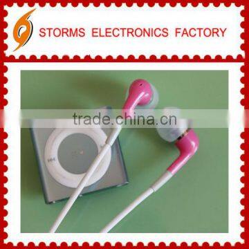 Fashion design,transparent colorful earphone & earbud for Ipad