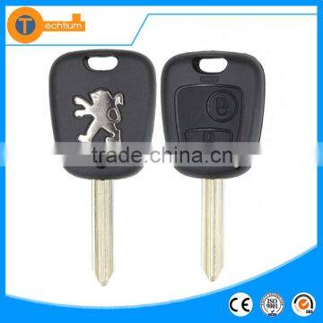 Toy 43 SX9 blade on key cover with Metal logo 2 button remote car key shell case fob blank for Peugeot 306 107 207 307 407 106