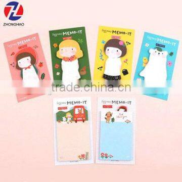 New arrive high quality cute girl designe sticky note