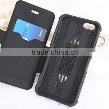 Professional Waterproof Flip Leather Cover Case for Iphone 6 Plus From China Supplier