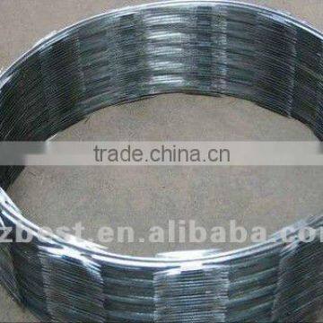 hot dip galvanized razor wire prison fence