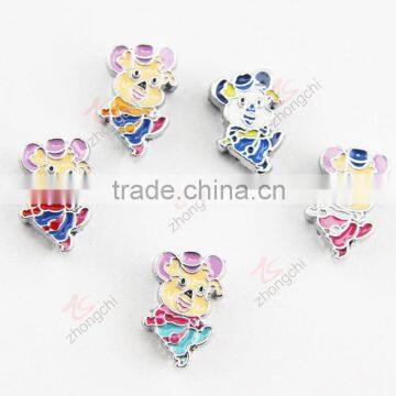 Enamel zinc alloy mouse charm DiY jewelry making