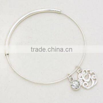 Initial bracelet jewelry