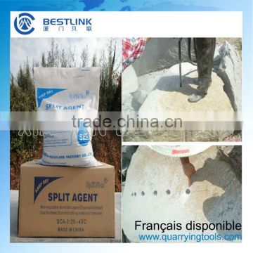 Cracking powder for rock demolition