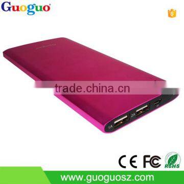 High Capacity Dual Outputs Power Bank 7500 mah Power Charger External Battery