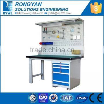 RYWL industrial garage metal workbench worktable drawers