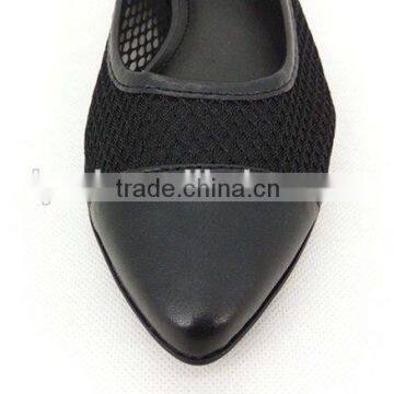 High Quality Latest Women Ballet Shoes Mesh Material Pointed Pump Shoes photo-5