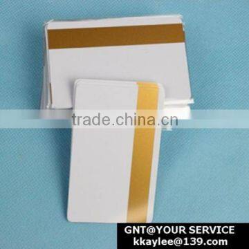 Golden color Magnetic strip blank PVC card