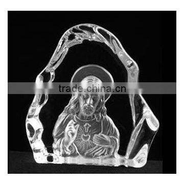3D Laser engraved Crystal Iceberg