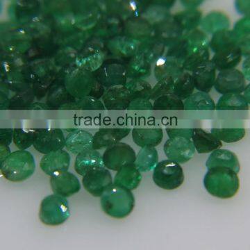 3-3.5mm Natural Loose Round Emerald Lot Brazil Origin Non-heated Non-treated