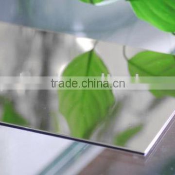 4MM Silver Mirror Aluminium Composite Panel unbreakable material used in building