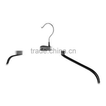 PVC-coated Metal - Black Non-Slip Knitwear Clothes Hanger photo-2