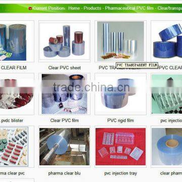 folding box rigid clear PVC film